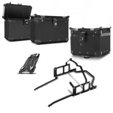 Imagem de Kit completo baús 35/33 litros super adventure ktm 990 2010/14, PRETO,