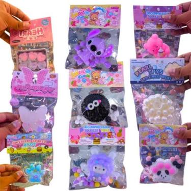 Imagem de Kit 10 Squishy Taba Brinquedo Anti-stress Squish Variados - Mega