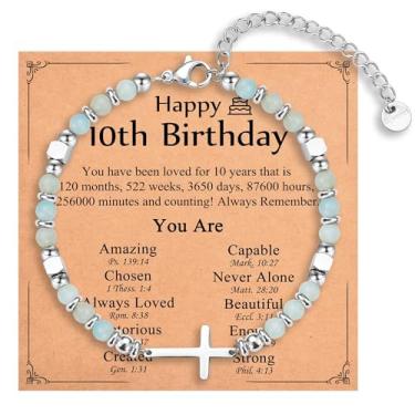 Imagem de IKIATY Pulseira de cruz religiosa para mulheres, meninas, presentes cristãos para filha, neta, irmã em Cristo, amiga, sobrinha, aniversário, Natal, Páscoa, Dia dos Namorados, Formatura, adjustable