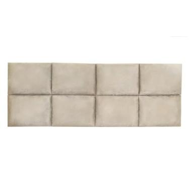 Imagem de Cabeceira Grécia Estofada p/cama Box Casal 140 cm - Areia
