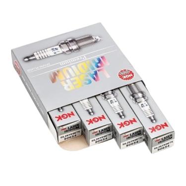 Imagem de 4 peças compatíveis para NGK SILZKFR8E7S 90654 Laser compatível para vela de ignição de irídio compatível com Benz ABCE GL S 2.0T 3.0T M270 M274 M276 OEM A0041597903(4pcs SILZKFR8E7S)