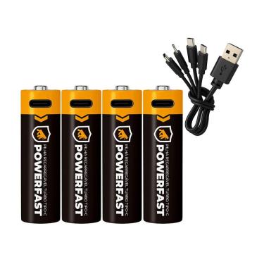 Imagem de Pilha Recarregável Turbo Powerfast AA - Tipo C - Gshield