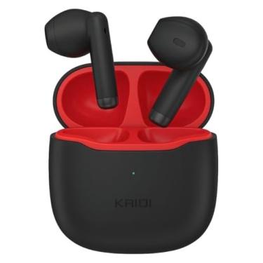 Imagem de Fone de Ouvido Sem Fio Bluetooth Kaidi KD-771, Som Estéreo, Case Recarregável, Touch – Compatível IOS e Android, Com Microfone e Redução de Ruído