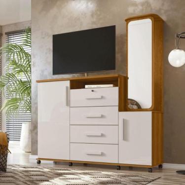 Imagem de Comoda multiuso Coreia freijo/off white - CASA H