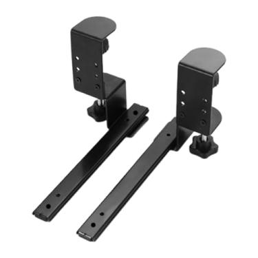 Imagem de predolo 2 peças bandeja para teclado deslizante sob a mesa, montagem lateral, gaveta de ferragens, armário de mesa resistente, sala de estudo, corrediças para