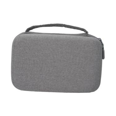 Imagem de Generic Organizador eletrônico, bolsa de viagem compacta, bolsa de armazenamento portátil com divisória para parafuso, telefone, fones de ouvido e pen drive, Cinza