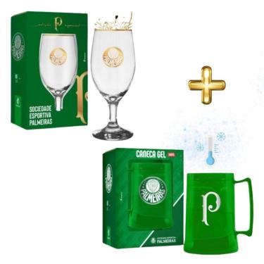 Imagem de Kit 1 Taça Copo Tulipa Windsor 330Ml Chopp + 1 Caneca Gel