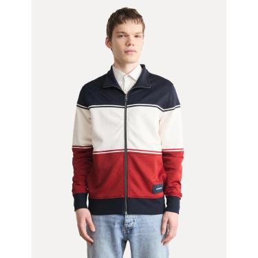 Imagem de Jaqueta Tommy Hilfiger Masculina Colourblock Track Vermelho Branco Marinho-Masculino