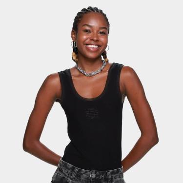 Imagem de Blusa Ellus Casual Feminina, Preto, EP