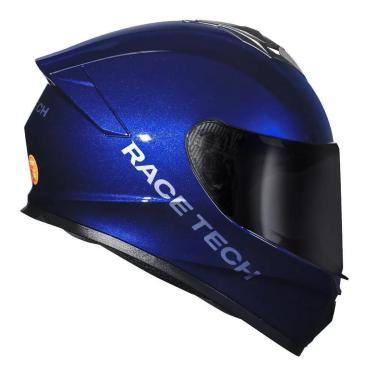 Imagem de Capacete Race Tech Hit Monocolor Azul Brilhante-Unissex