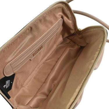 Imagem de Bolsa Vizzano Pequena Napa Soft Bege Compacta Funcional, Bege, UN