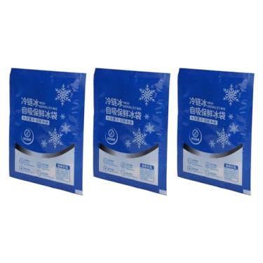 Imagem de Domary Sacos de Gelo Reutilizáveis, 60 Peças, Auto-absorvente, Dupla Face, Refrigerador, para Lancheira, Praia, Pesca, Acampamento, para Transporte de Alimentos (200ML)