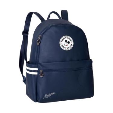 Imagem de Mochila Costas Grande Mickey Mouse Disney Original College Azul Mickey