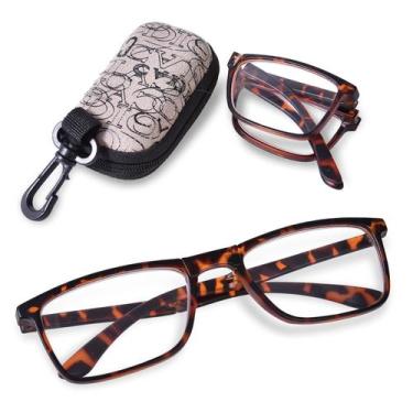 Imagem de Óculos de leitura dobráveis OPTOFENDY, bloqueador de luz azul portátil