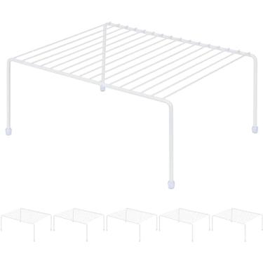 Imagem de Prateleira média (13,1 x 10,2 polegadas), prateleiras de cozinha, balcão de cozinha e prateleira de armário, organizador de rack de armazenamento para cozinha, geladeira, armário, armário de banheiro
