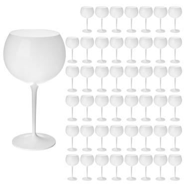 Imagem de Taça De Gin Curves 600ml Kit 60UN Acrílico Alto Padrão (BRANCO)