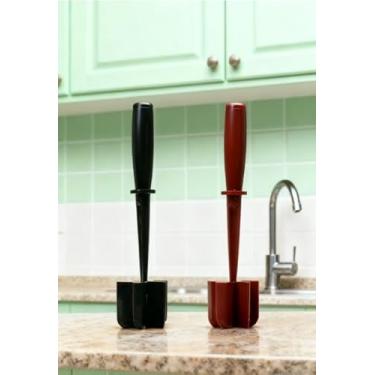 Imagem de Pacote com 2 cortadores e trituradores de carne – Ferramenta trituradora de carne moída para cozinhar, hambúrguer, taco, ovo, batata – Utensílio de cozinha antiaderente seguro para panela (preto