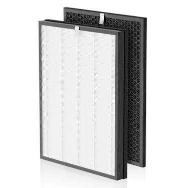 Imagem de Filtros de substituição KH-H201 compatíveis com purificador Green Air Encore, 1 filtro de alta eficiência + 1 filtro de carbono ativado, 1 pacote