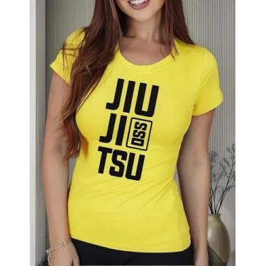 Imagem de Camiseta Camisa Feminina Masculina Adulto Algodão Luta Jiu Jitsu OSS M