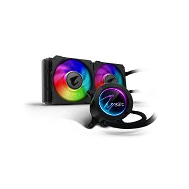 Imagem de Water Cooler Gigabyte Aorus Waterforce X Display LCD, ARGB, 240mm, Preto, LGA 1700 e AM5 - GP-AORUS-WATERFORCE X 240