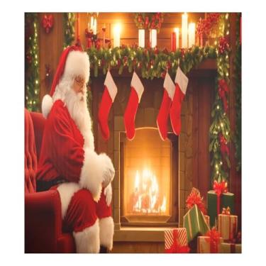 Imagem de SEHANY Capa magnética de Papai Noel para lava-louças, adesivos magnéticos para decoração de Natal antiarranhões para painel de geladeira e lava-louças, decoração de Natal de cozinha doméstica 58 x 66