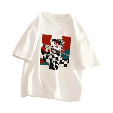 Imagem de Camiseta Unissex Demon Slayer Kimetsu No Yaiba Anime Verão Manga Curta