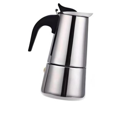 Imagem de Maquina de Café Cafeteira Italiana 9 Xícaras Expresso e Moka em Inox 4 e 6 Xícaras (4 Xícaras - 200ml)