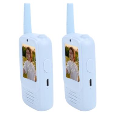 Imagem de Generic Intercomunicador de Videochamada Infantil, Rádio Bidirecional Com Tela de 2,0 Polegadas, Videochamada HD para Comunicação Externa entre Pais e Filhos, Recarregável, Alcance de