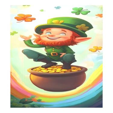 Imagem de Qilmy Elfos e moedas (2) capa magnética para máquina de lavar louça, 58 x 66 cm, capa decorativa para geladeira para porta da frente, adesivo magnético, máquina de lavar, painel de geladeira, decalque