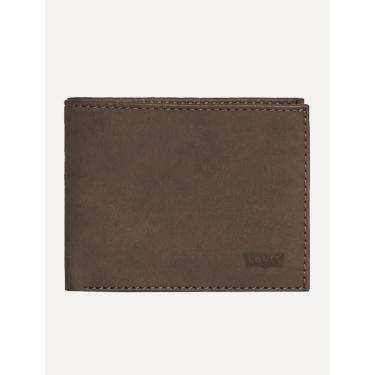 Imagem de Carteira Levis Masculina Batwing Logo Flat Bifold Marrom-Masculino