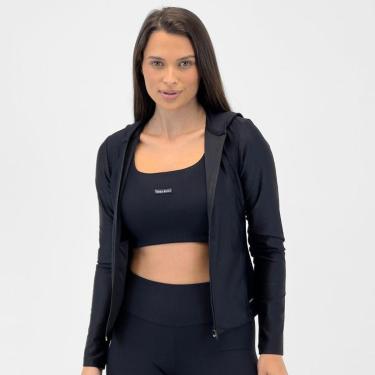 Imagem de Jaqueta Rosa Bella em Tecido Allure com Capuz Feminina-Feminino