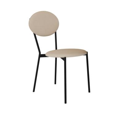 Imagem de Cadeira Vintage Elipse Fixa C-4 Pes 430 X 535 X 860 Mm C-1 Un. Cy.areia Light Areia Light City