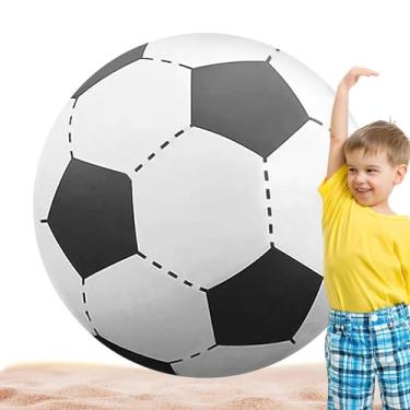 Imagem de Bola de futebol inflável | Brinquedos infláveis clássicos para esportes ao ar livre grandes e inovadores para piscina, bola de futebol e praia para jogos ao ar livre, brinquedos de decoração de