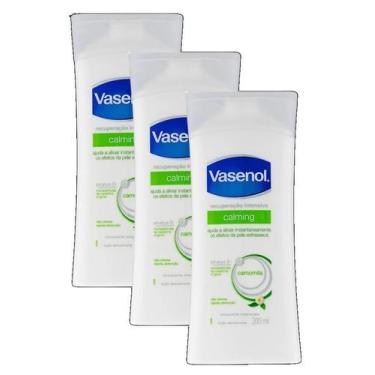 Imagem de kit 3 Loção Desodorante Vasenol Hidratante Camomila 200ML