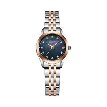 Imagem de Relógio De Luxo Feminino CURREN Com Movimento Japonês E Pulseira De Aç