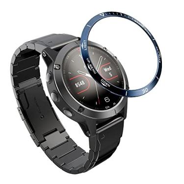 Imagem de TPUOTI Capa de borda externa de metal para Garmin Fenix 5 5X Plus Anel Bisel Dial Escala Velocidade Capa Protetora Anéis Acessórios Anti-riscos (Cor: G, Tamanho: para Fenix 5X)