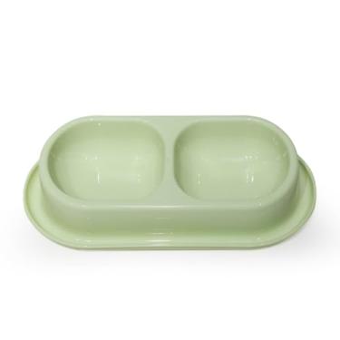 Imagem de Bacia de Comida para Pets Sem Derramamento Conjunto Bacias Comer e Beber Cães Gatos Capacidade Grande Ração Multipropósito Design Prático Plástico Bite- Fácil Manter Pequenos Médios