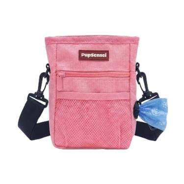 Imagem de Bolsa de petisco para cães – Bolsas de petisco de poliéster para treinamento de animais de estimação, sem derramamento, fecho magnético, dispensador de saco de cocô, bolsa de petiscos para treinamento