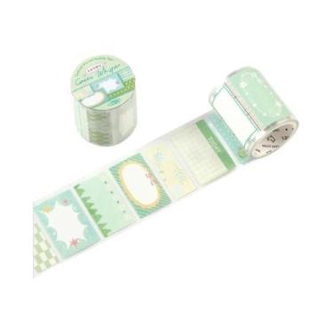 Imagem de Fita Washi Kawaii De 50mm 3m Em Cores Claras Para Colagem Artesanal, S