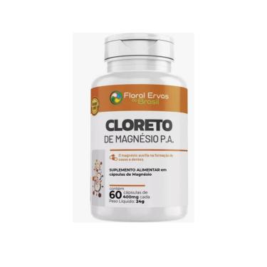 Imagem de Cloreto de Magnésio P.A 500mg 60 cps Floral Ervas do Brasil-Unissex