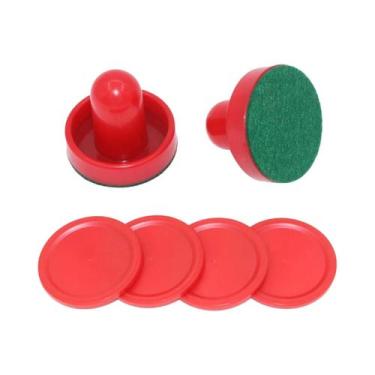 Imagem de Conjunto De 8 Empurradores De Plástico Padrão Para Air Hockey, Peças D