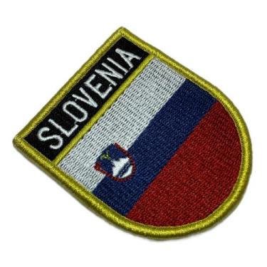 Imagem de BPSLEV01 Bandeira Eslovênia Patch Bordado Fecho Contato - BR44