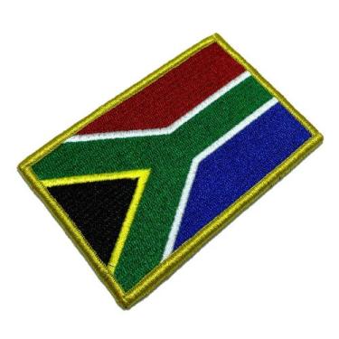 Imagem de BP0021V21 Bandeira África do Sul Patch Bordado Fecho Contato - BR44