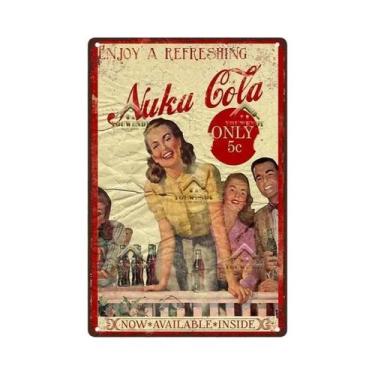 Imagem de Escultura De Metal Retro Nuka Cola Para Bar, Pub, Man Cave, Fãs De Fal
