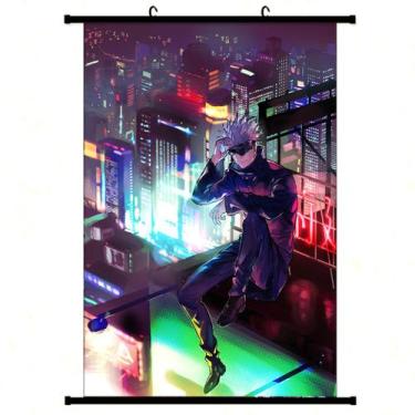Imagem de Pintura de parede em tela Jujutsu Kaisen Gojo Satoru Anime - yiweisai