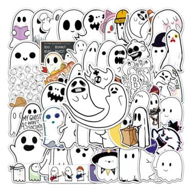 Imagem de Adesivos Ghost, adesivos de vinil Creative Cartoon, 50 unidades - yiwe