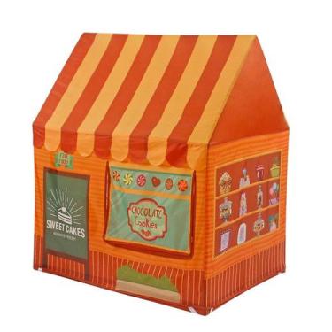 Imagem de Brinquedo infantil Play Tent Princess Castle Brown para uso interno e 