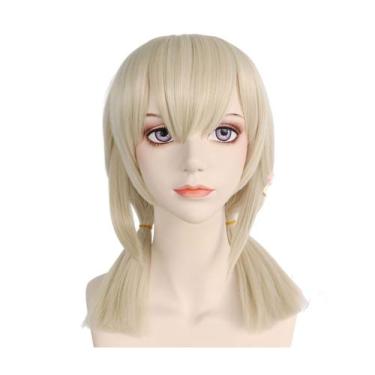 Imagem de Peruca de cosplay de anime Genshin Impact Klee para festa de Halloween