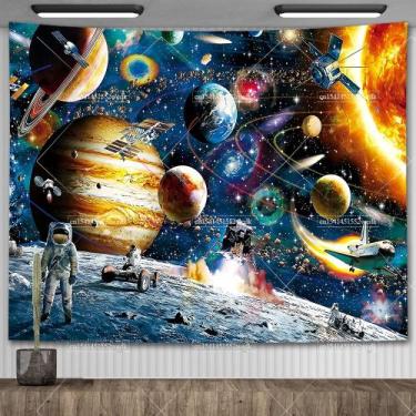 Imagem de Tapeçaria, espaço para pendurar na parede, sistema solar 150x130cm, po