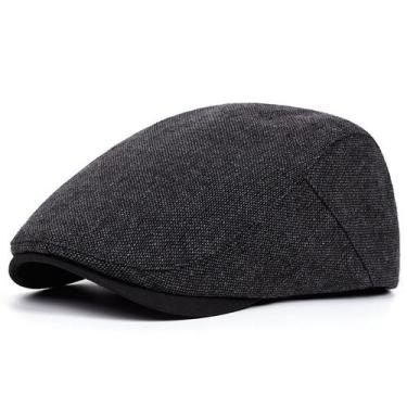 Imagem de Chapéu de boné plano para homens Gatsby Newsboy Ivy Cabbie de algodão 
